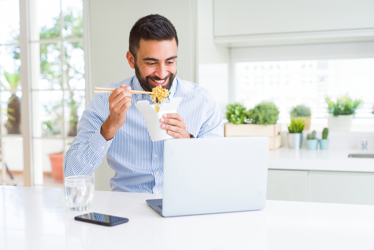 Eat slowly and with the right posture